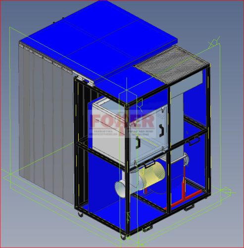 CSF-3000 elszívó kabin (2x2,2kW CLEAN-22)