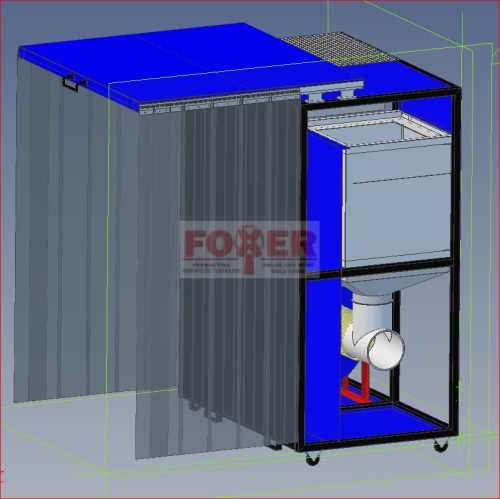 CSF-3000 elszívó kabin (2x2,2kW CLEAN-22)