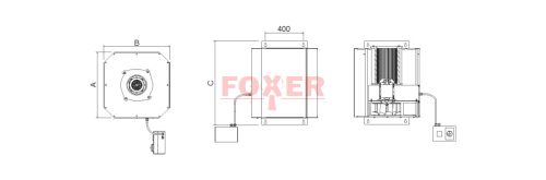 CleanGo Wall 1,1 kW hegesztési füstelszívó DYNAFLEX 160/3P karral
