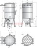 AIRALT/M szárazpor leválasztó - szűrőtorony tömlős szűrőkkel