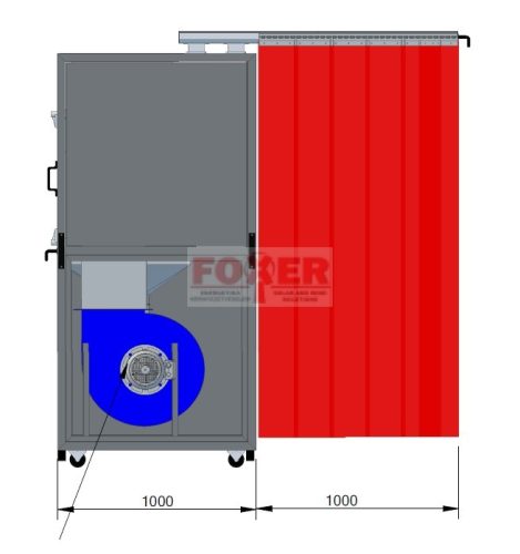 CSF-1500 elszívó fal (HASZNÁLT!)